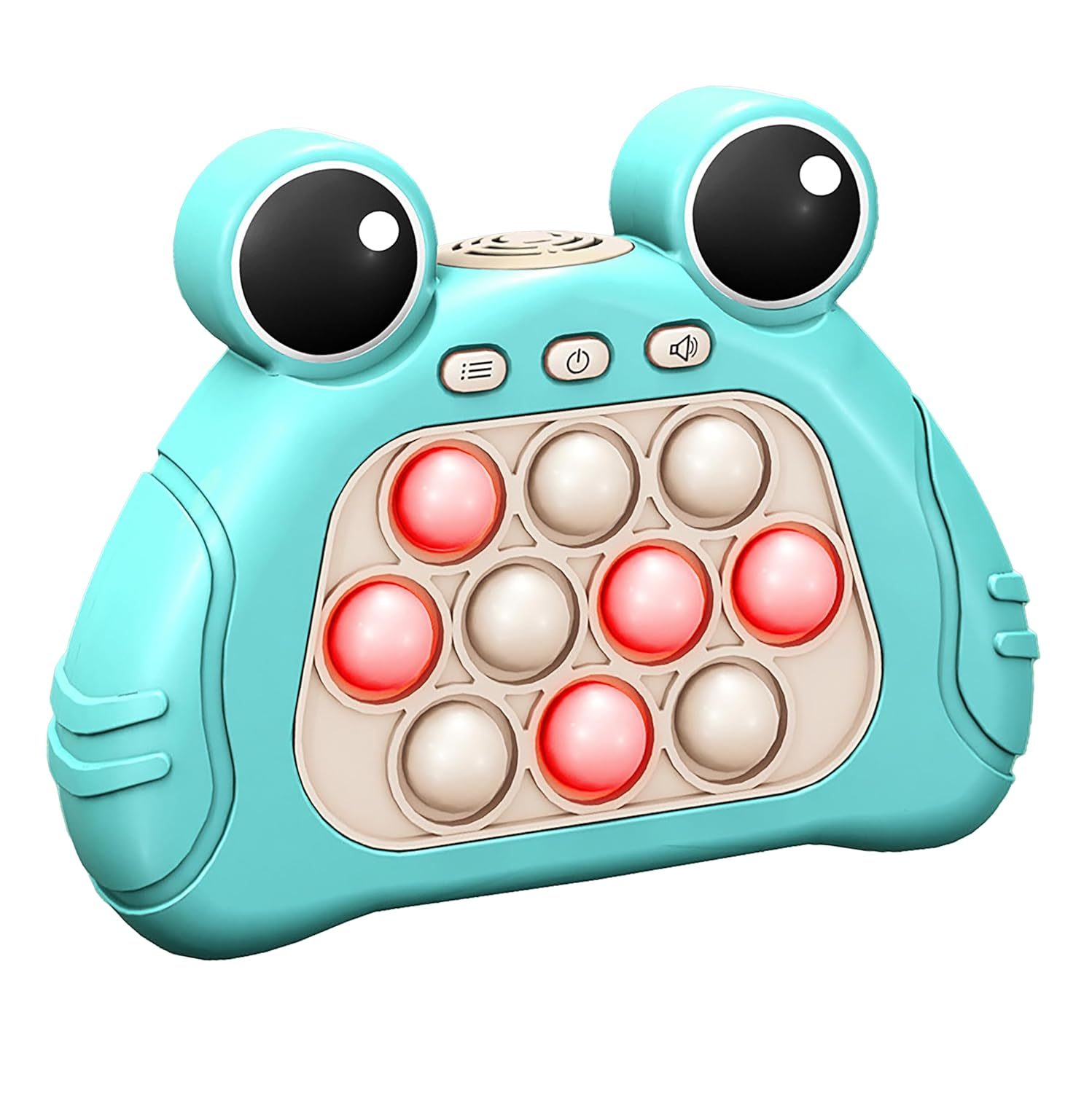 VGRASSP Mini Fast Push Pop Interactive Game Toy Light-up Bubble Pop Fidget Toy for Kids and Adults, Stress Relief, Pop-Push Game Machine with Light and Music – Color and Design As Per Stock