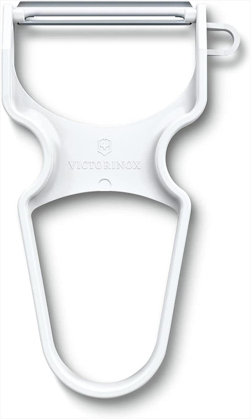 Victorinox, Multipurpose Rapid Peeler/Vegetable Scrapper Normal Straight Edge, White, Swiss Made (6.0930)