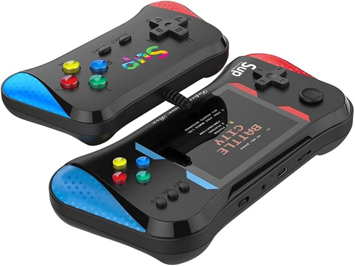 VikriDA 500 In 1 Classic Retro Handheld Multi-Game Console With Gamepad Support – 3.5In HD Screen With Multiple Games For Kids