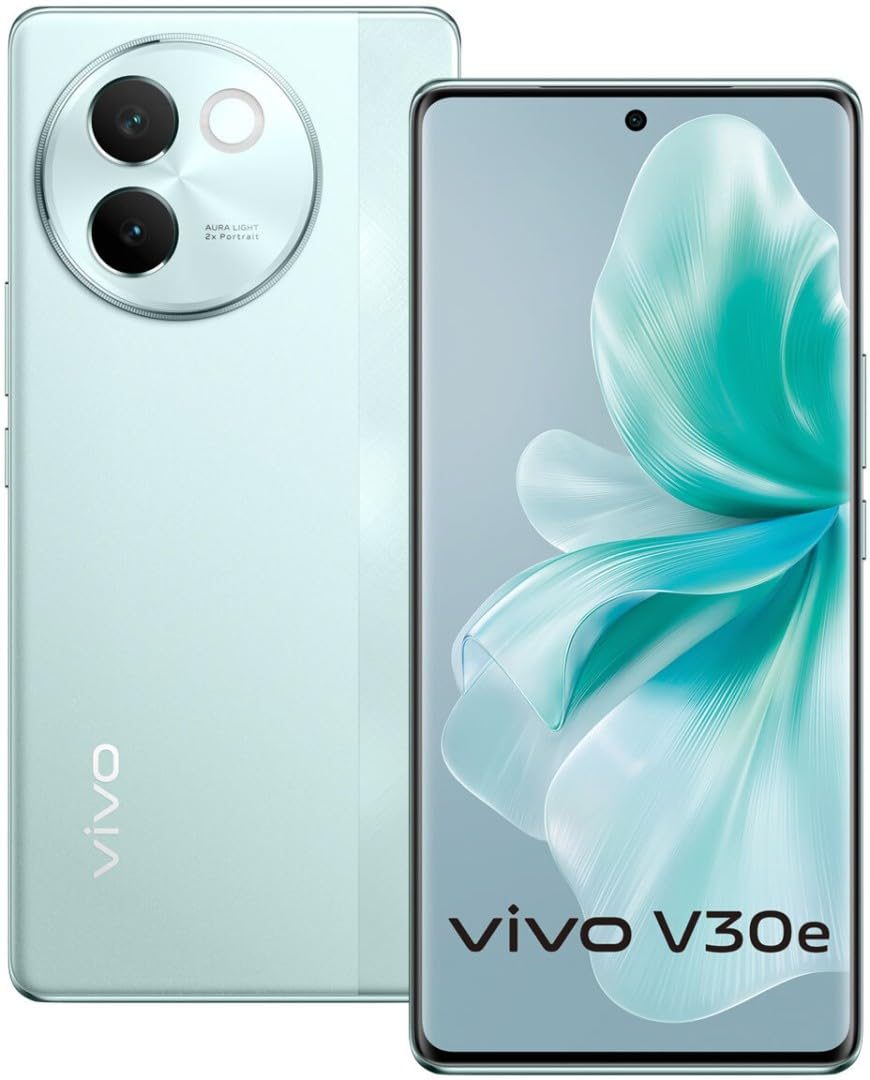 Vivo V30e 5G Smartphone (Silk Blue, 8GB RAM, 256GB Storage)