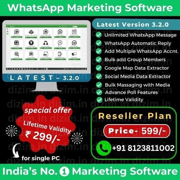 WhatsApp Marketing Software for Small Business, Automate Messaging, India