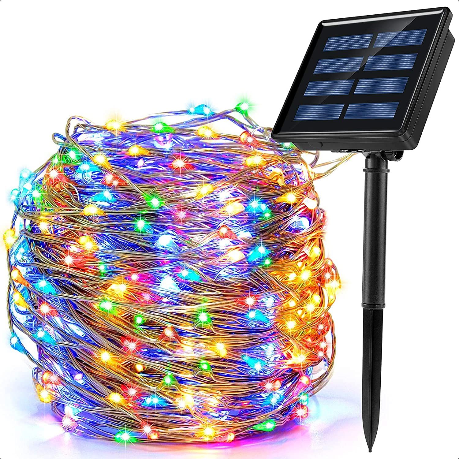 XERGY Waterproof Solar Powered Led String Light For Outdoor Decoration 120 Led’S – 12 Meter (Multi Color)
