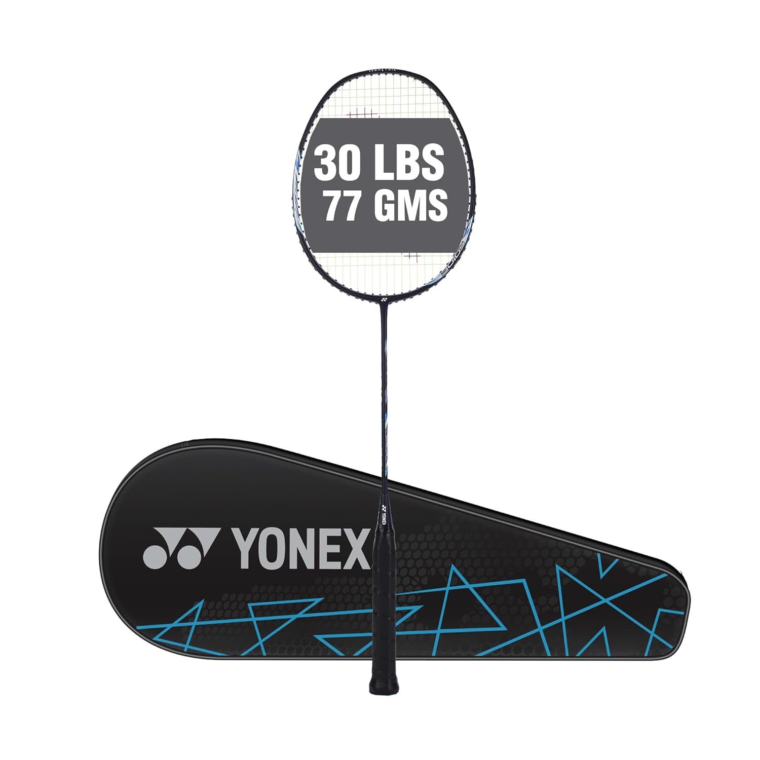 YONEX Astrox Lite 27i Graphite Strung Badminton Racket with Full Racket Cover (Blue) | For Intermediate Players | 77 grams | Maximum String Tension – 30lbs